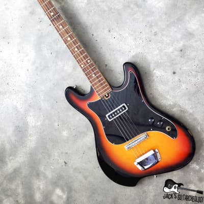 Heit Deluxe / Teisco MIJ Single "Toaster" Pickup Electric Guitar (1960s, Sunburst) image 6