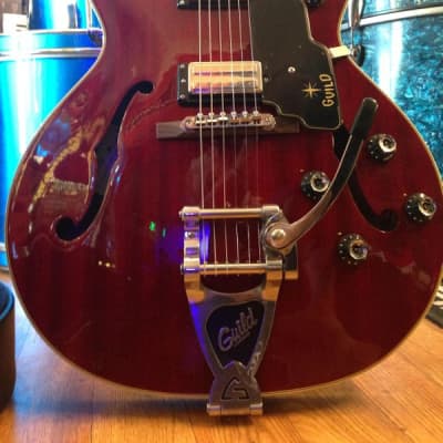 New/Old Stock Guild Starfire V with Vibrato Cherry Red image 2