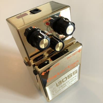 Boss DS-1 Distortion, rare golden edition 1998 Gold image 13