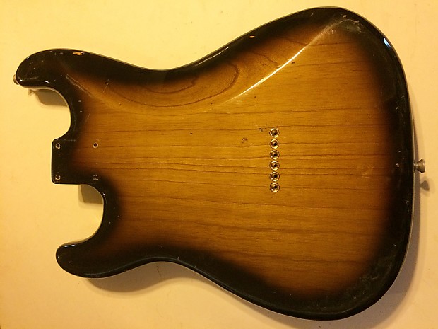 MJT Stratocaster Body. Loaded! Two Tone Sunburst. Hardtail. Fender