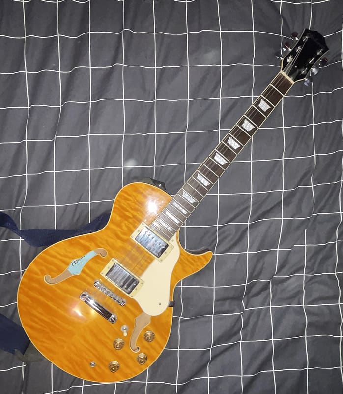 Hohner Hj3 2006 Semi Hollow Mahogany Body Reverb