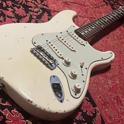 Fender Custom Shop '60s Reissue "Cunetto" Relic Stratocaster 1996 Olympic White image 1