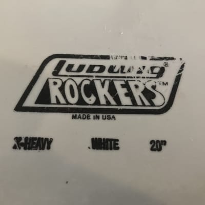 Ludwig Rockers Extra Heavy 20” Bass Drum Head 1980s White image 3