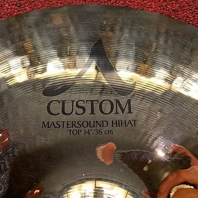 Zildjian A20550 14" A Custom Mastersound Hi-Hat (Pair) Cymbals image 3