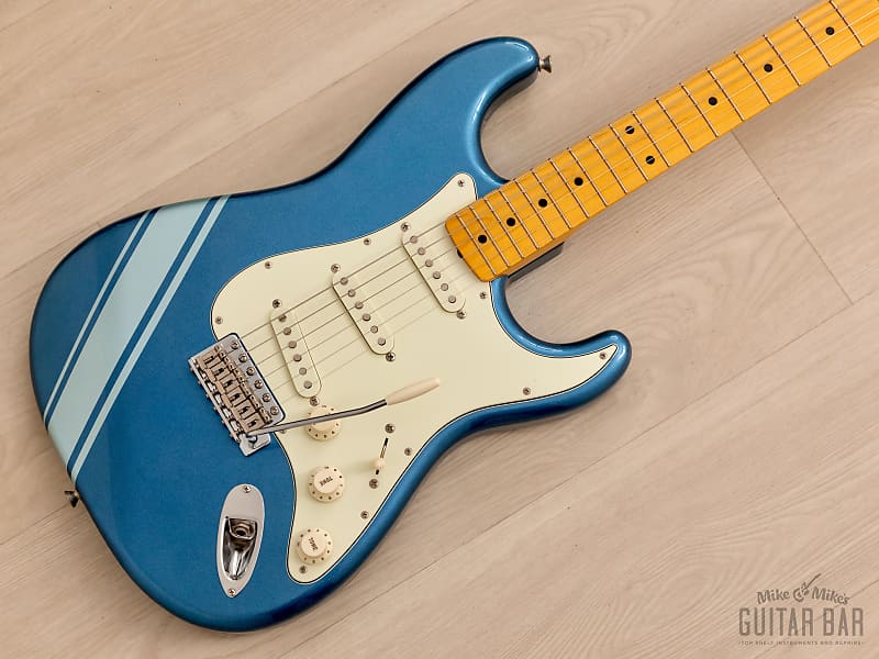 2018 Fender Traditional 50s Stratocaster FSR Lake Placid Blue w/ Competition Stripe & Case, Japan MIJ image 1