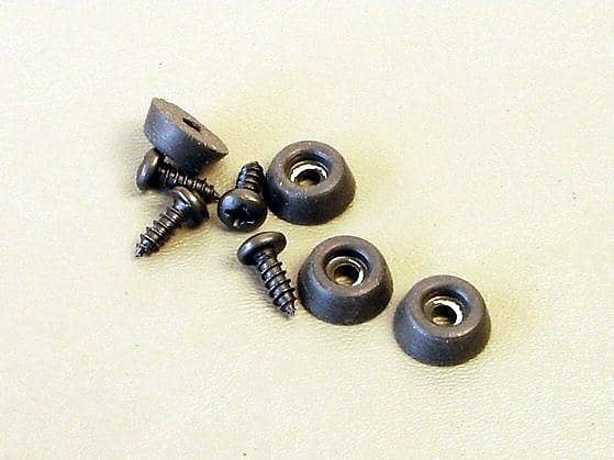 4 Pack Procraft Tapered Feet 1/2" Dia. x 3/16" Tall - With Screws FT-5187X4 image 1