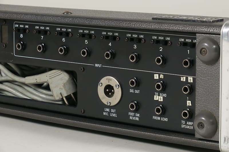 Yamaha PM-200 8-channel vintage mixer with spring reverb