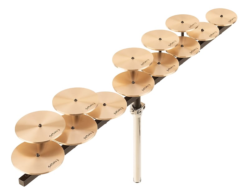 Sabian low octave crotale set with bar and base image 1