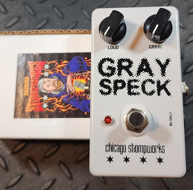 Chicago Stompworks Gray Speck OD250 GLITTER grey spec clone | Reverb