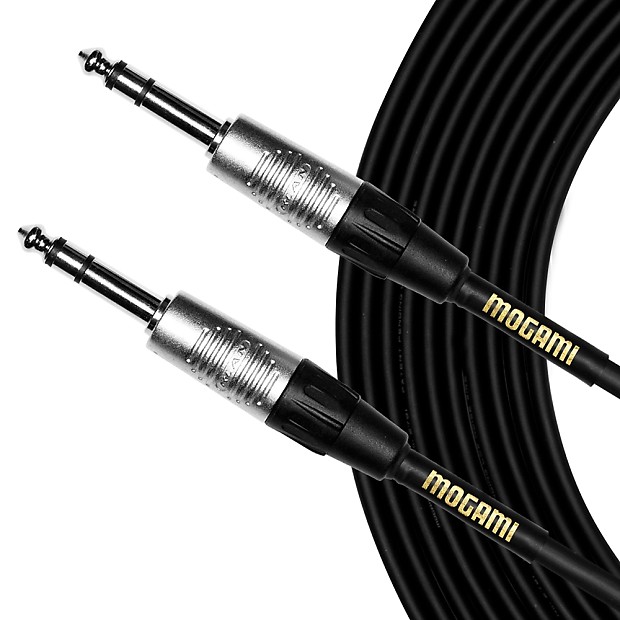 Mogami MCP-SS01 CorePlus 1/4" Straight TRS Cable - 1' image 1