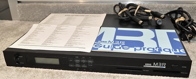 Korg M3R AI Synthesis MIDI Sound Module 1U Rack w/ Manual