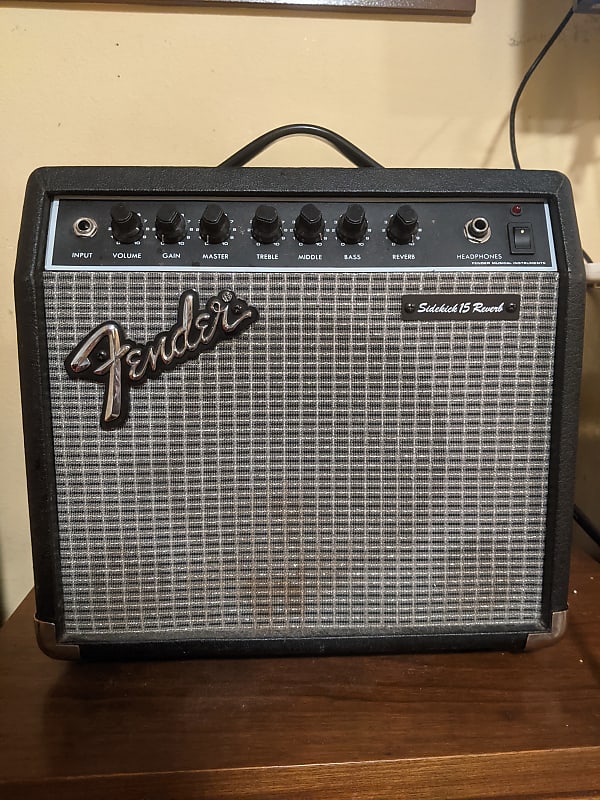 Fender Sidekick 15 Reverb 1984 Black | Reverb