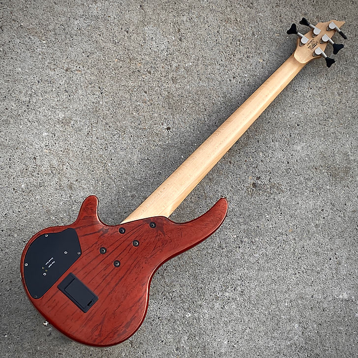 Used Cort Curbow 5-String Trans Red Bass | Reverb