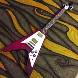 Aria Pro-II Flying V 1980, Cherry with Original Case image 1