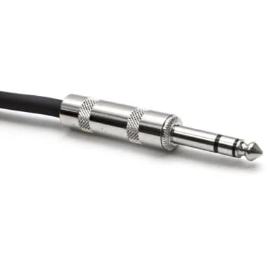 Red 1/4" TRS 25' Patch Cable - Balanced - Effects, EQ, Mixer - Red image 2