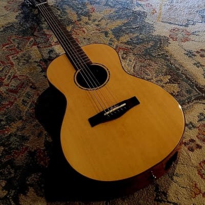 St. Matthew P-2E Acoustic Electric Parlor Guitar w/case for sale
