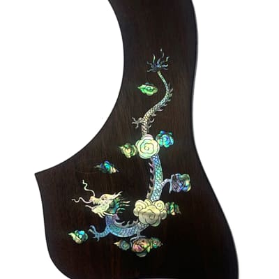 Bruce Wei, Guitar Part - Rosewood Pickguard W/ Mop Art Inlay ( 698 ) for sale