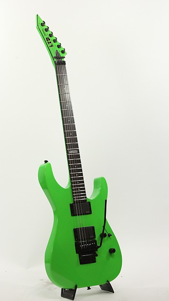 ESP LTD M-1000 NG Neon Green Electric Guitar Throwback B