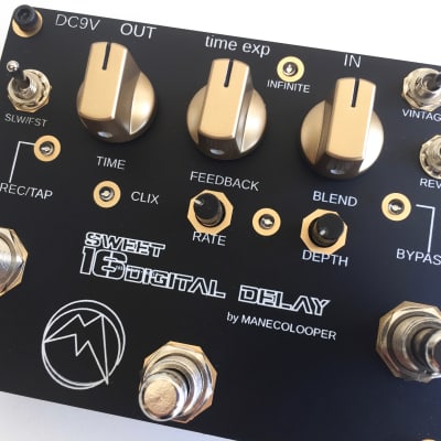 Maneco Labs Manecolooper Sweet 16 Digital Delay - Lo-Fi Looper Delay |  Reverb