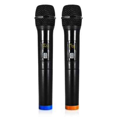SWM15-PROS | WIRELESS MICROPHONE KARAOKE MIXER SYSTEM W/ HD ARC, OPTICAL, AUX, BLUETOOTH, SELECTABLE FREQUENCIES - SUPPORTS SMART TV, SOUND BAR, MEDIA BOX, RECEIVER image 5
