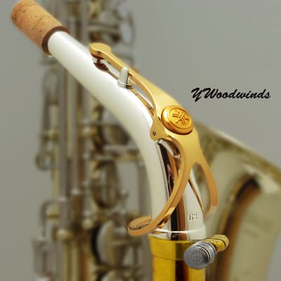 Yamaha Gold/Silver Option! Pro YAS 62S-E1 Silver Plate Alto Saxophone Neck. image 1
