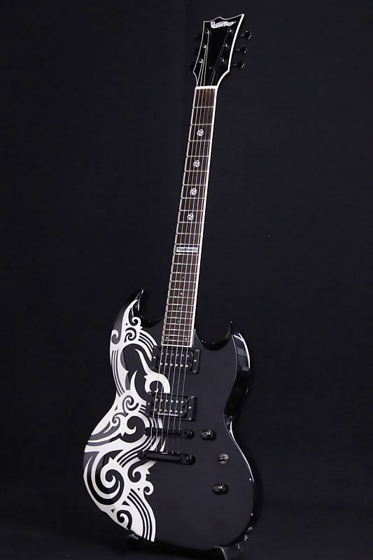 ESP ~ PEACEMAKER PM-108VP Black w Tribal Graphic (S/N:ED0510119) (11/27)