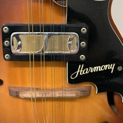 Harmony H35 "Batwing" Electric Mandolin 1969-1970 Sunburst image 5