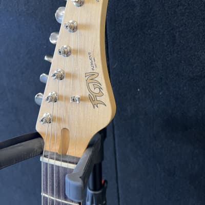 FGN ( Fuji-Gen) Odyssey J- Standard  guitar 2019 Antique White HSS w/ gig bag image 7