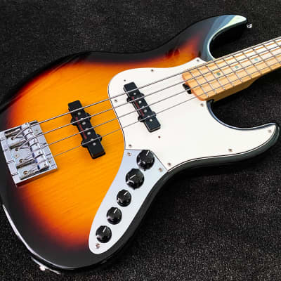 ESP Amaze-ALR 3-Tone Sunburst Jazz Bass - Sado Custom Shop - | Reverb