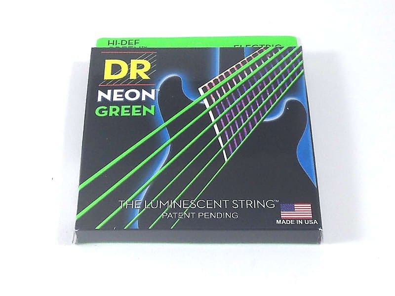 DR Guitar Strings Electric Neon Green 09-42 Light image 1