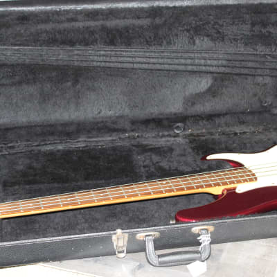 Fender American Precision Plus Bass 1990 Candy Apple Red with case! image 15