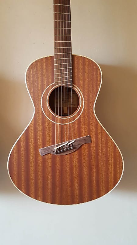 Quintric Acoustic Guitar Parlor Full Mahogany And Flamed Reverb Uk