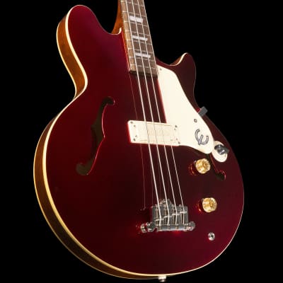 Epiphone Jack Casady Signature Semi Hollow Bass Guitar (Sparkling Burgundy) image 2