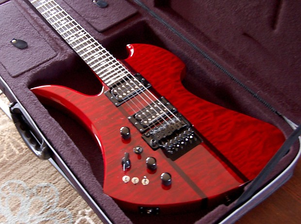 B.C. Rich Mockingbird ST Electric Guitar Transparent Red