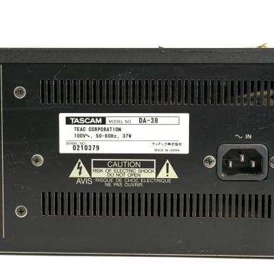 Tascam DA38 8 Channel Digital Audio Recorder DA-38 DA 38 - Black image 5