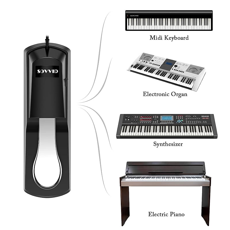 PÉDALE SUSTAIN POUR piano électronique Yamaha - base en métal