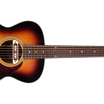 Guild M-240E Troubadour Solid Top Concert Acoustic Guitar W/ DeArmond Boss Pickup, V.Sunburst Satin image 1
