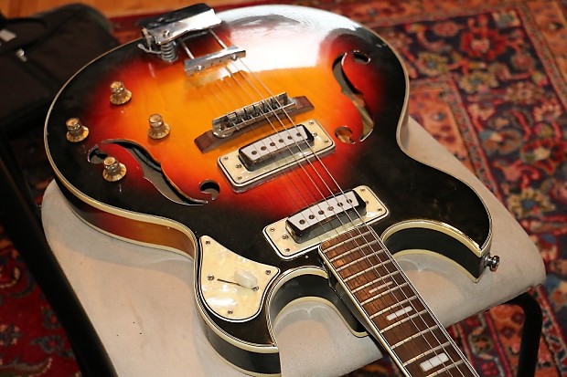 Aria Diamond Vintage Hollowbody 1960s Sunburst | Reverb