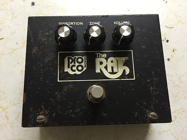 ProCo The Rat Distortion Pedal FRINGE LOGO 1978 First Year | Reverb