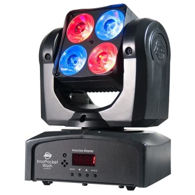 (8) ADJ Products Inno Pocket Wash Mini Moving Head . W/  Chauvet Xpress 512 and 8 DMX Cables. image 2