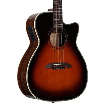Alvarez WY1 Yairi Folk Cutaway Acoustic-Electric Guitar (with Case), Sunburst image 3