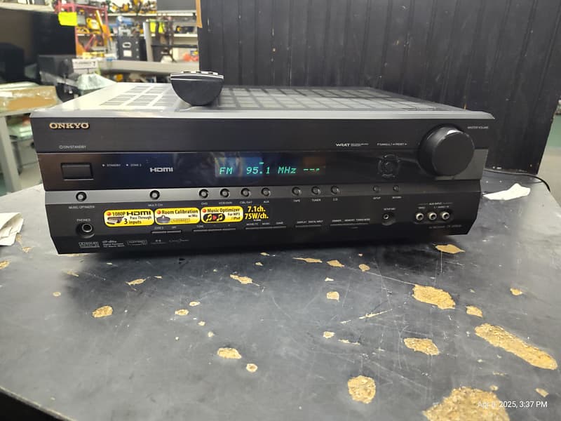 Onkyo TX-SR506 AV Receiver 7.1 Surround Digital HDMI Switching w/ REMOTE  			