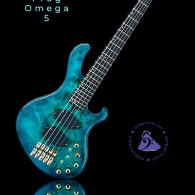 Maruszczyk Frog Omega 5a-24 Headless - Trans Blue | Reverb