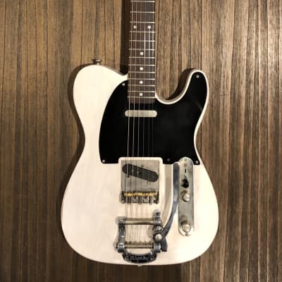 Bluesman Vintage Guitars Coupe w/ Bigsby B5 |  Translucent White - Relic | Brand New (2020) image 1