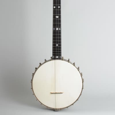 W. A. Cole  Eclipse #2500 5 String Banjo (1910), ser. #4081, black tolex hard shell case. image 1