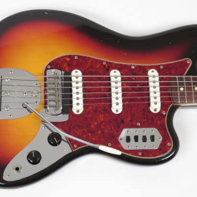 Fender Bass VI 1963 Sunburst ~ Slab Board ~ Original Case image 5