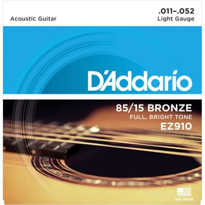 D'Addario A-Guit.Strings EZ910 11-52 85/15 Bronze - Acustic Guitar Strings Bild 1