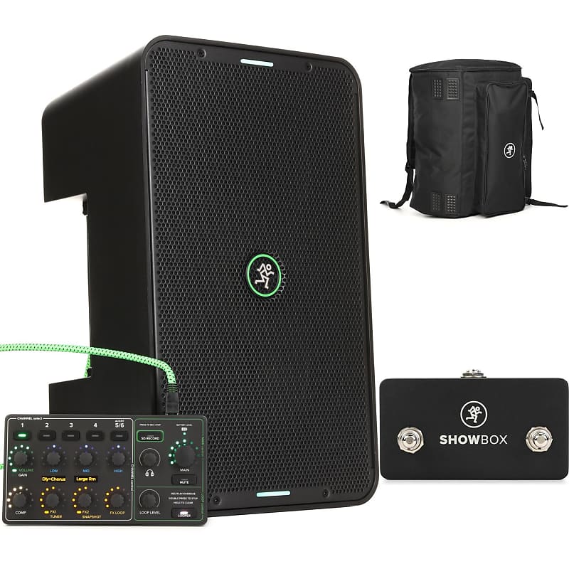 Mackie ShowBox Allinone Performance Rig with Footswitch and Reverb