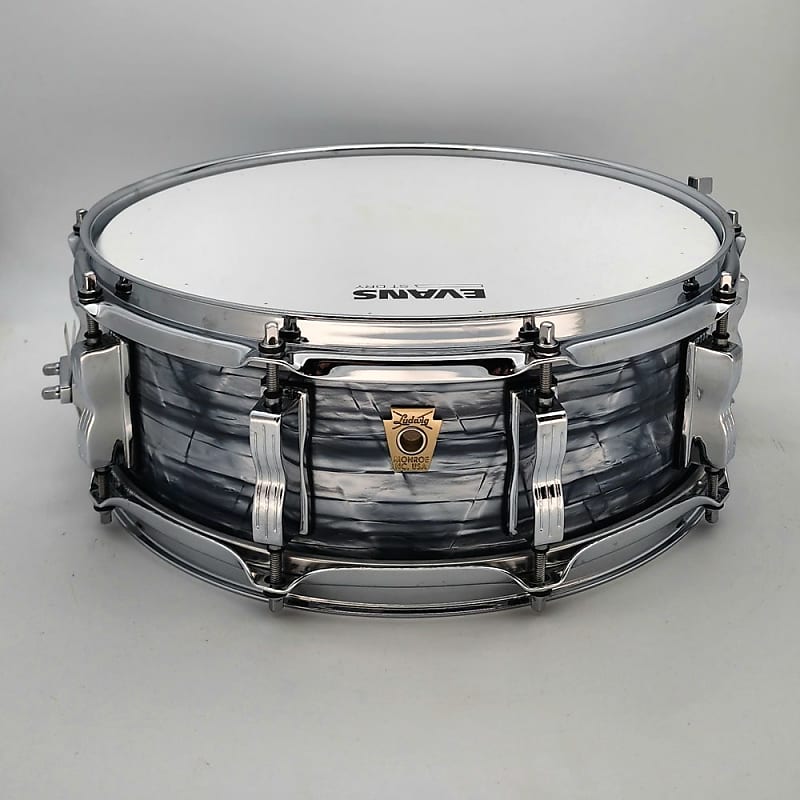 Used Ludwig Classic Maple Snare Drum 14x5 Sky Blue Pearl image 1