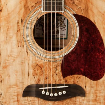Oscar Schmidt OG2SM Spalted Maple Acoustic Guitar with Strap and Picks image 5